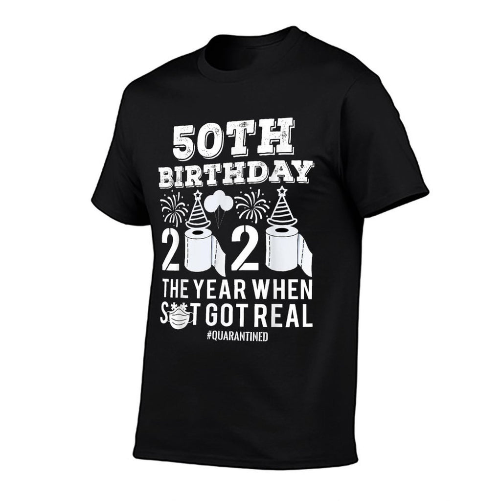 50th Birthday Quarantined 2020  Polyester Blend T-Shirt
