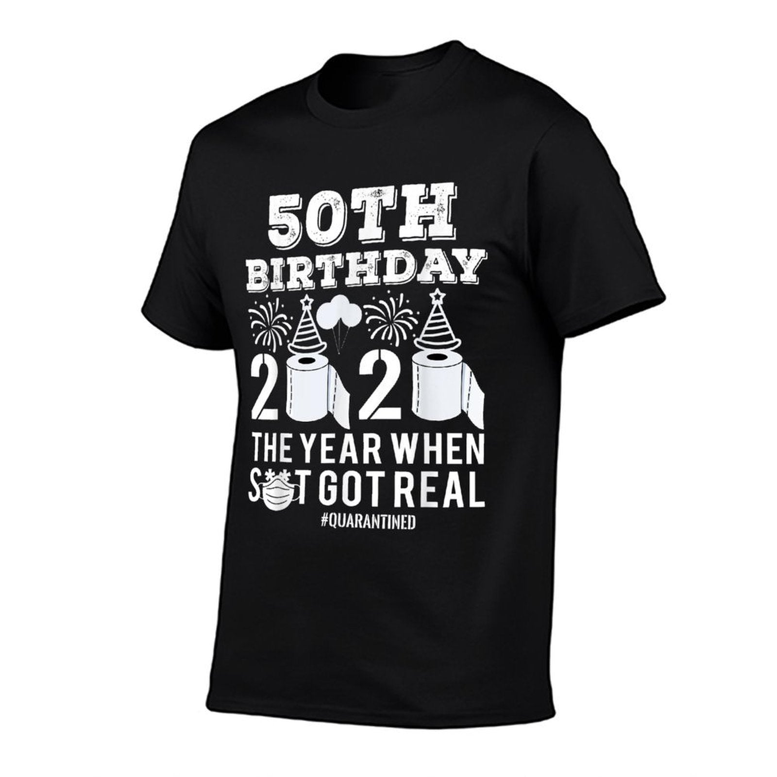 50th Birthday Quarantined 2020  Polyester Blend T-Shirt