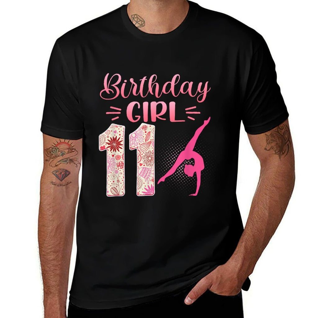 11th Birthday Girl Gymnastics Rainbow Gymnast 11 Years Old  Classic T-Shirt