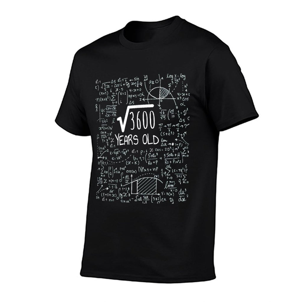 60th Birthday Square Root of 3600 60 Years Old  Fade-proof Color T-Shirt
