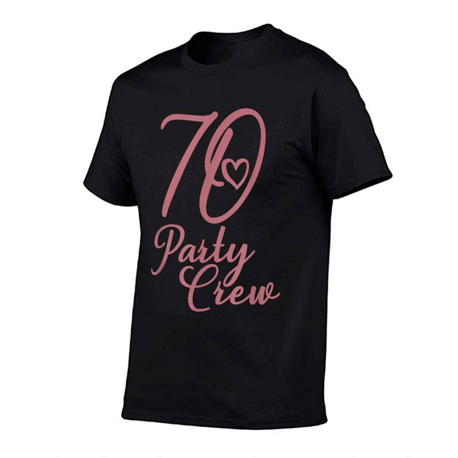 70 Party Crew, Matching Group Women 70th Birthday  Oversized Silhouette T-Shirt
