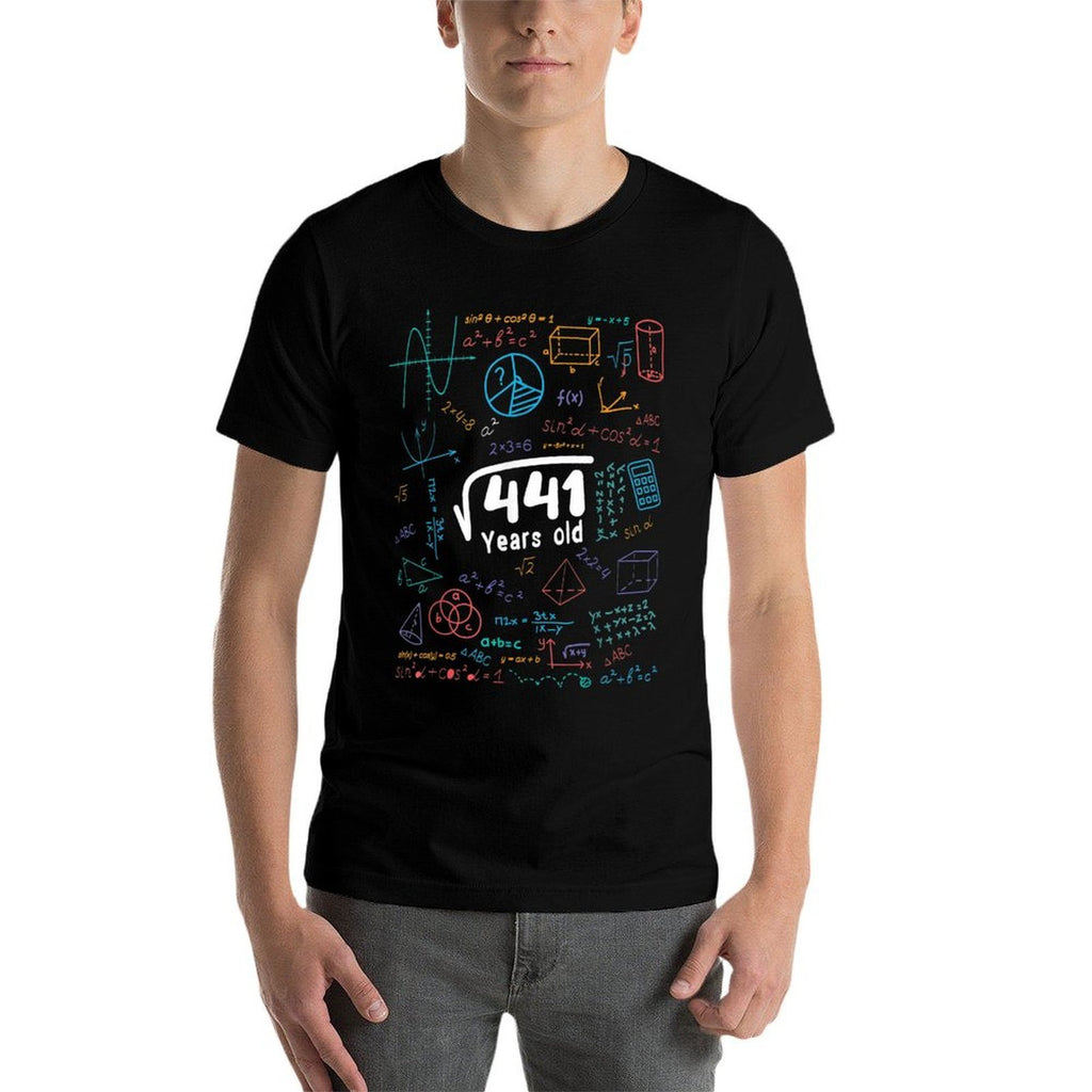 21 Year Old Men Women 21st Birthday Gift Square Root Of 441  Durable T-Shirt