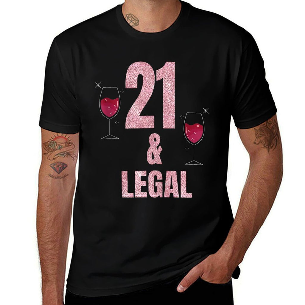 21st Birthday Gifts for Women Glam 21st Birthday T  Trendy Pattern T-Shirt