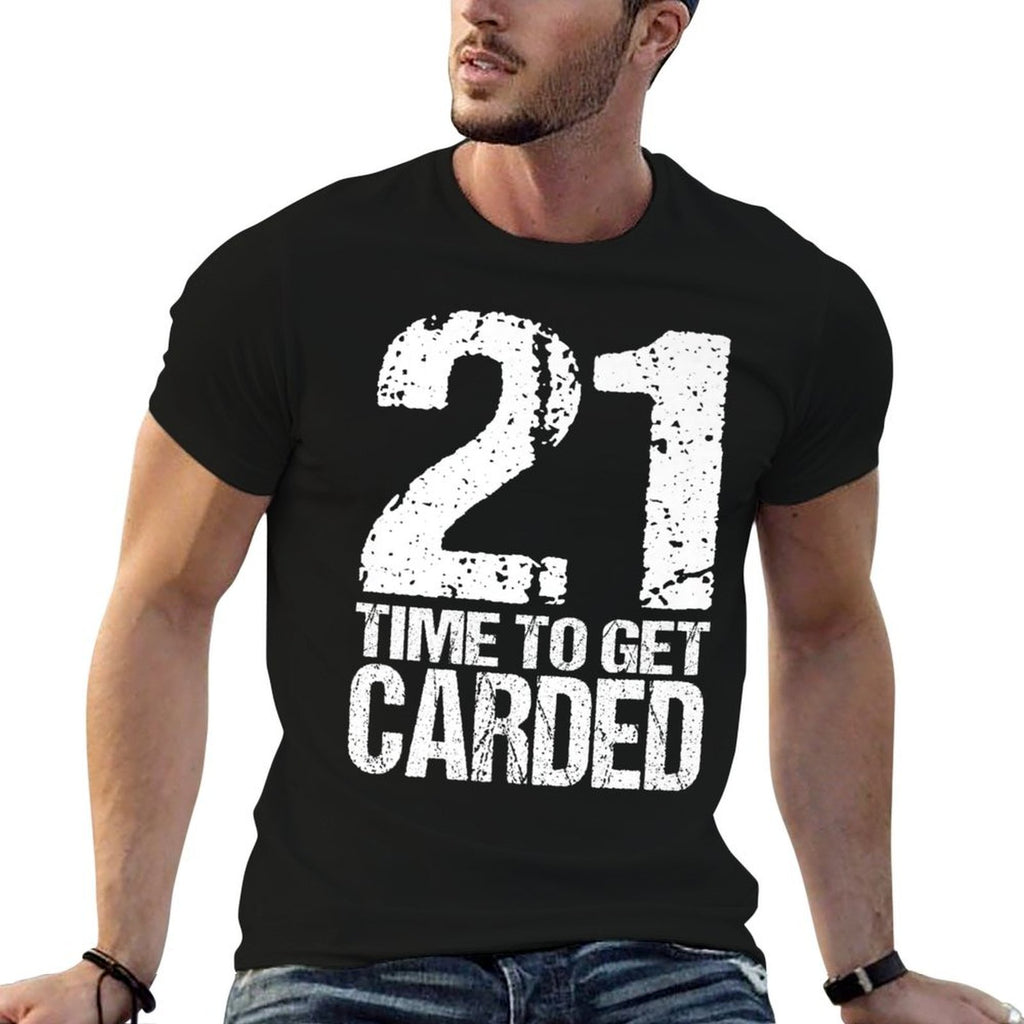 21st Birthday Funny Twenty-One ID Carded Gift Premium  Stretchy T-Shirt