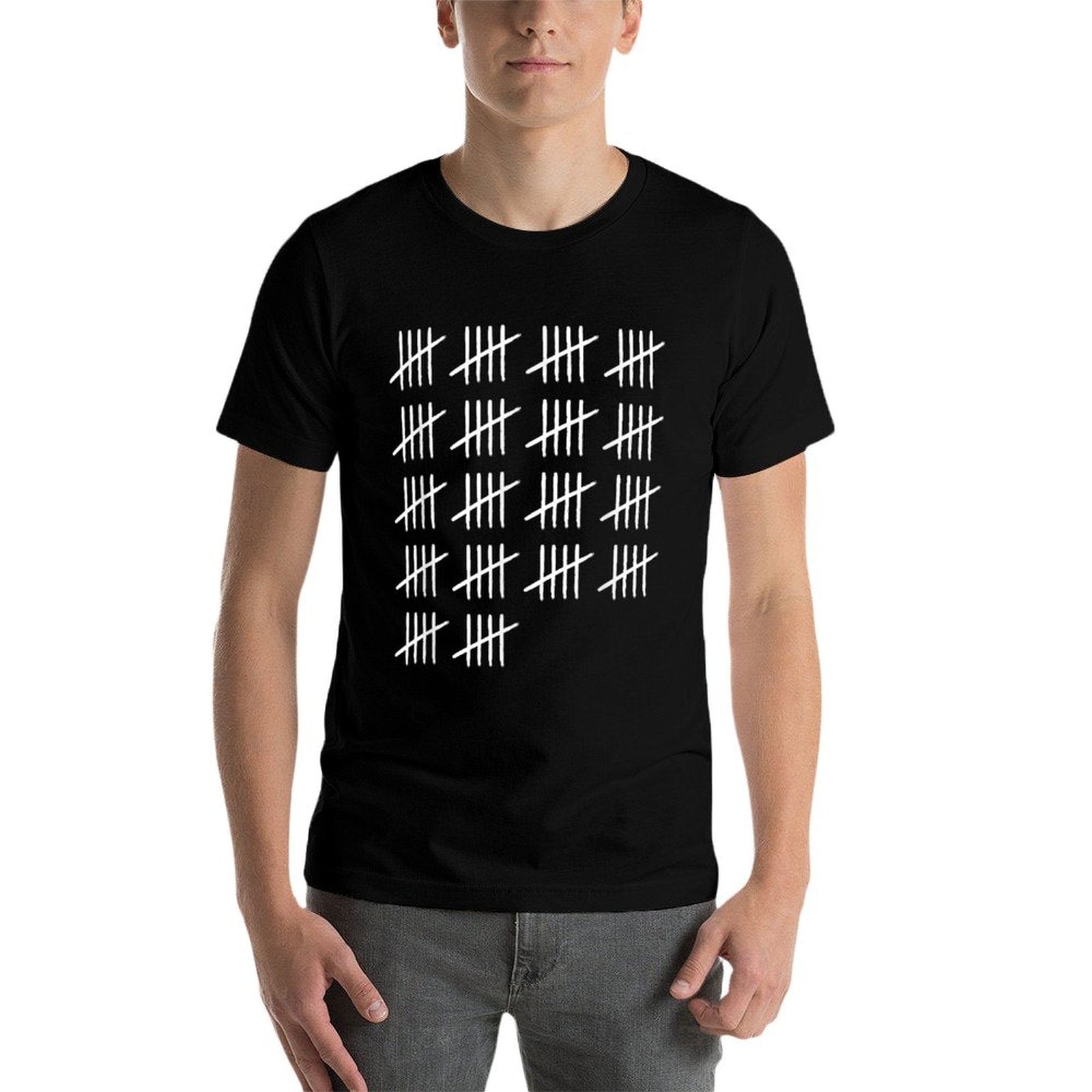 90 Years Old Tally Marks 90th Birthday  High-quality Stitching T-Shirt