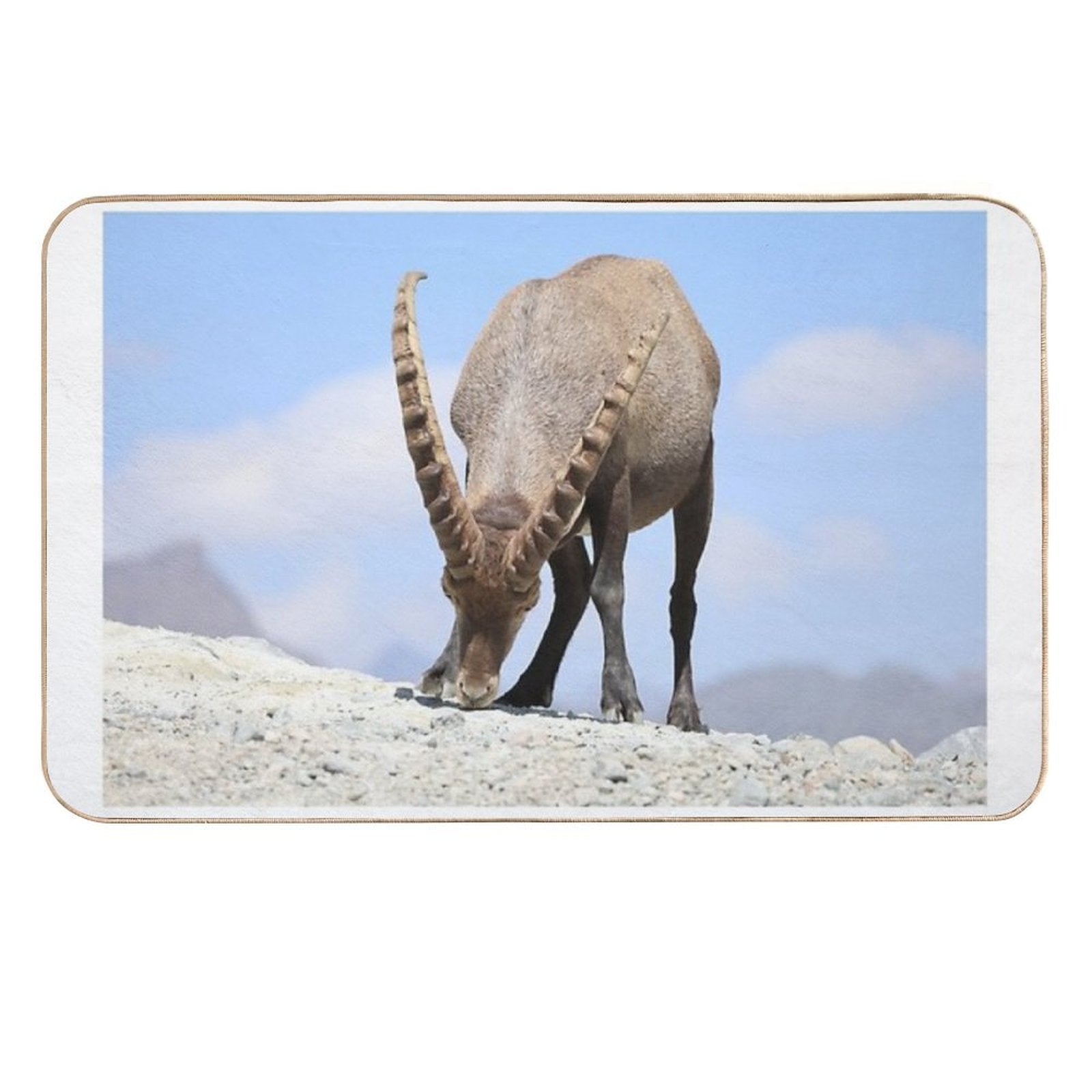 Alpine Ibex at Grand Méan  Anti-Trip Bath Mat