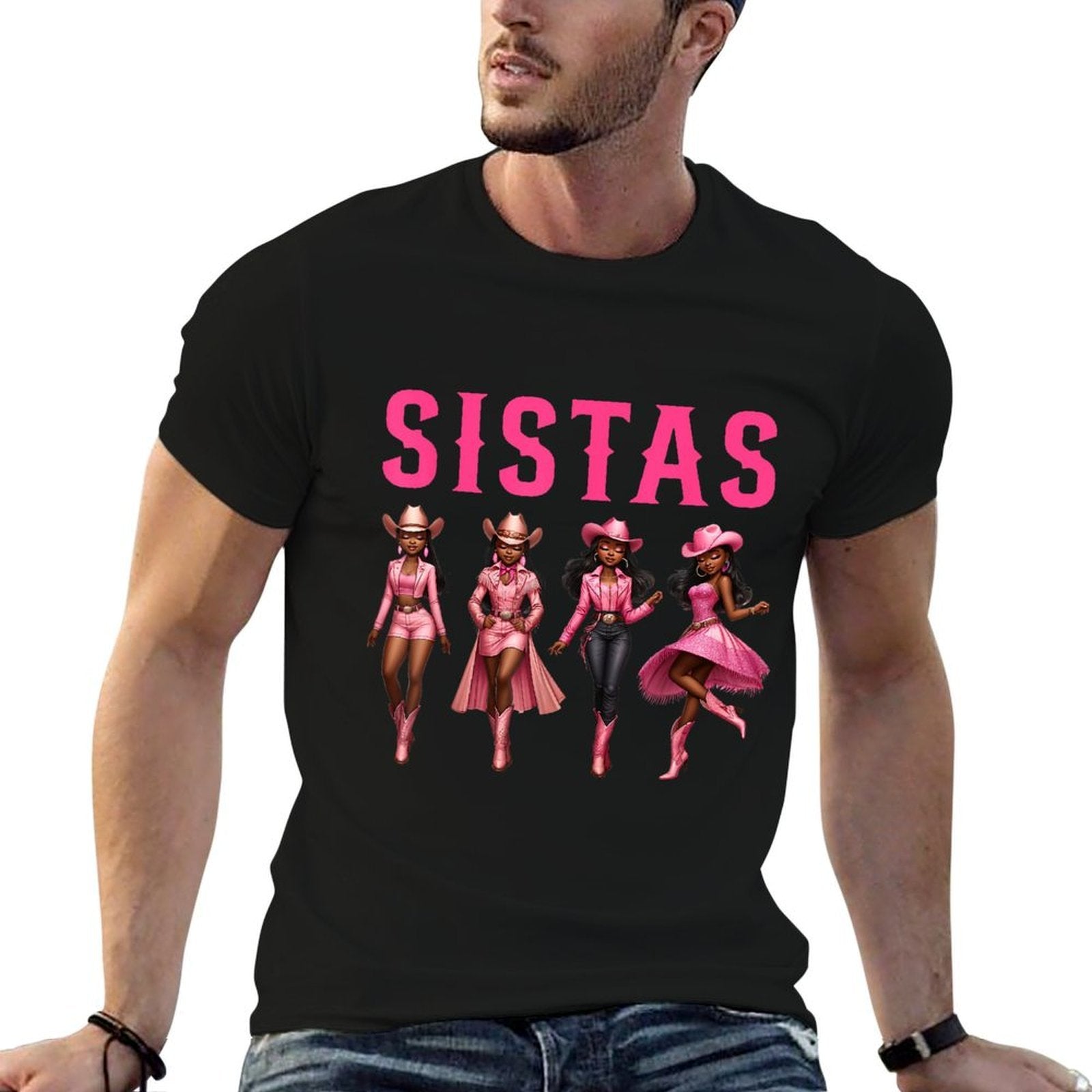 African American Black Cowgirls Western Sistas Black Women  Vintage-inspired T-Shirt