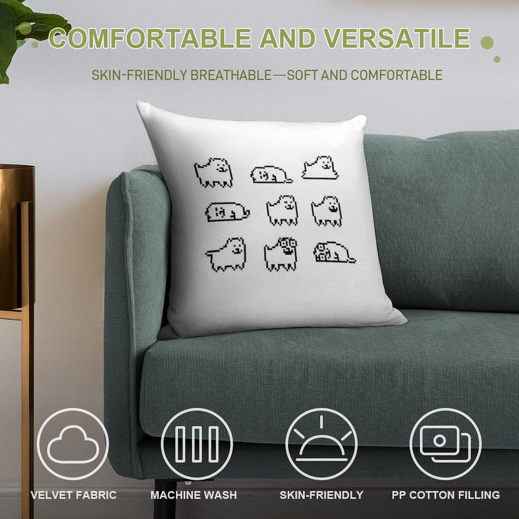 Annoying Dog Undertale HQ Soft Warmth Comfort Throw Pillow