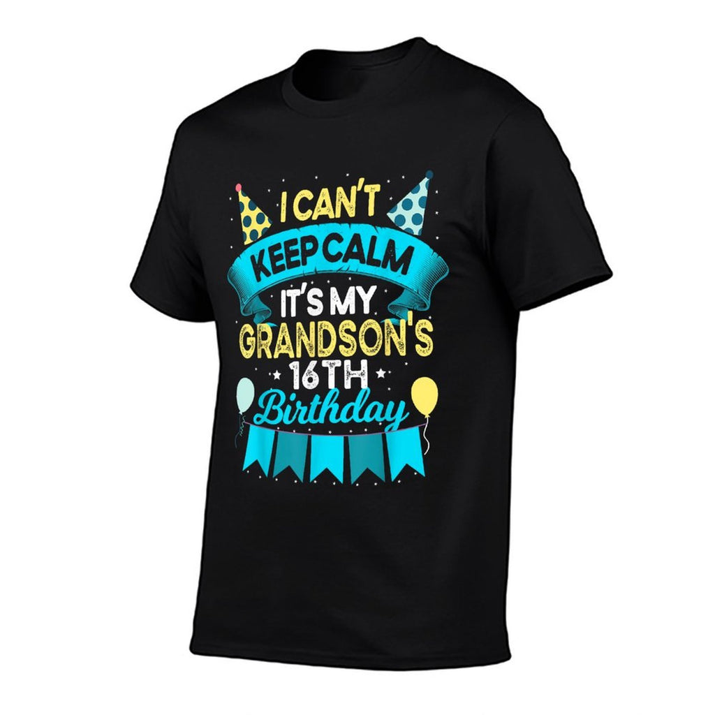 16 Years Old Grandson Gift It's My Grandson 16th Birthday  Tagless Design T-Shirt
