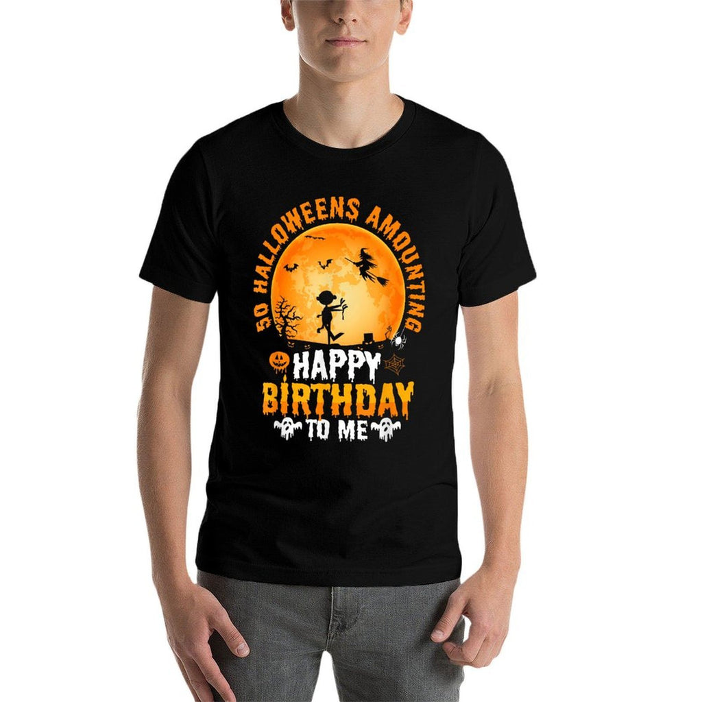 50th Halloween Birthday 50 Year Old Happy Birthday To Me  Slim-fit Cut T-Shirt