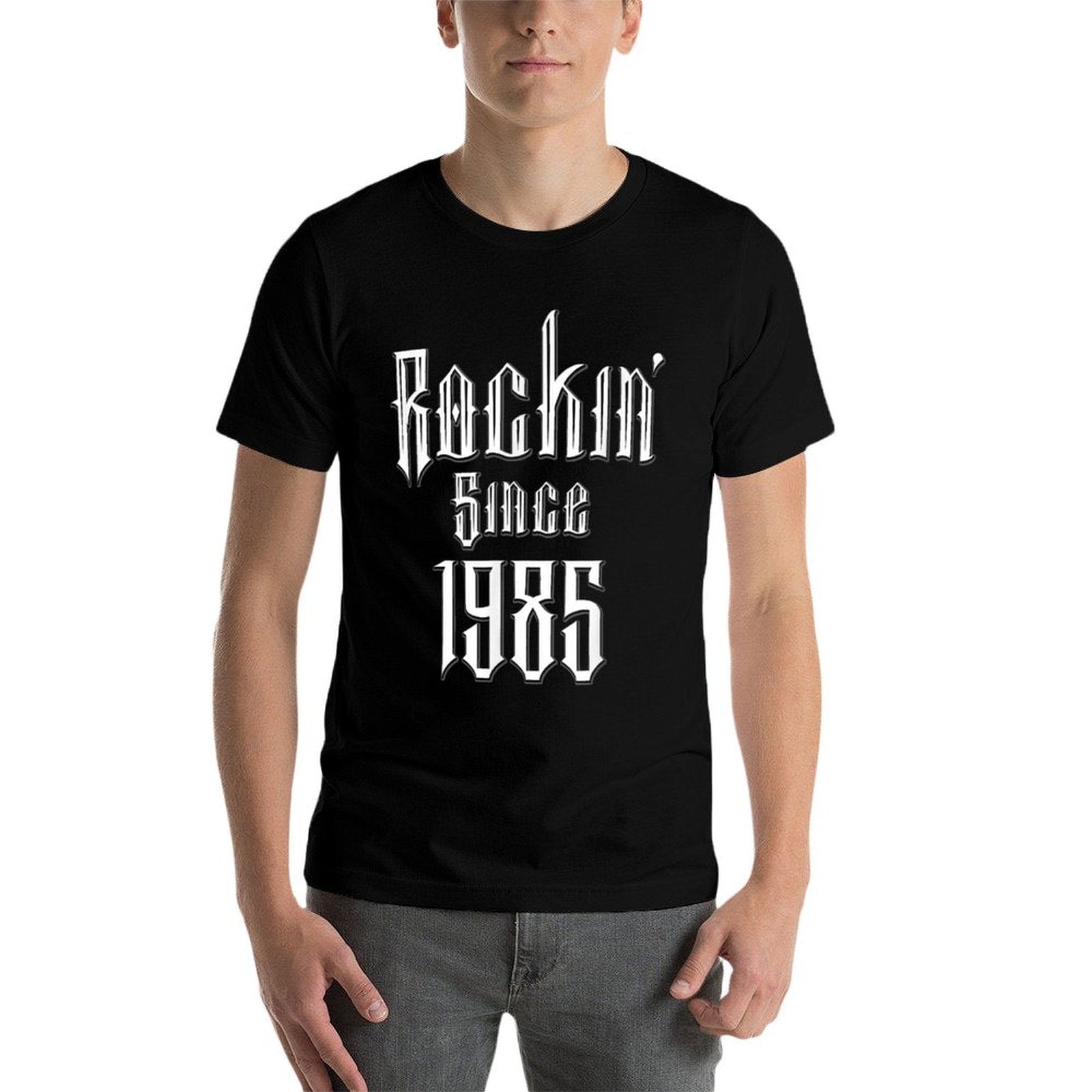 40 Year Old Classic Rock 40th Birthday  Oversized Silhouette T-Shirt