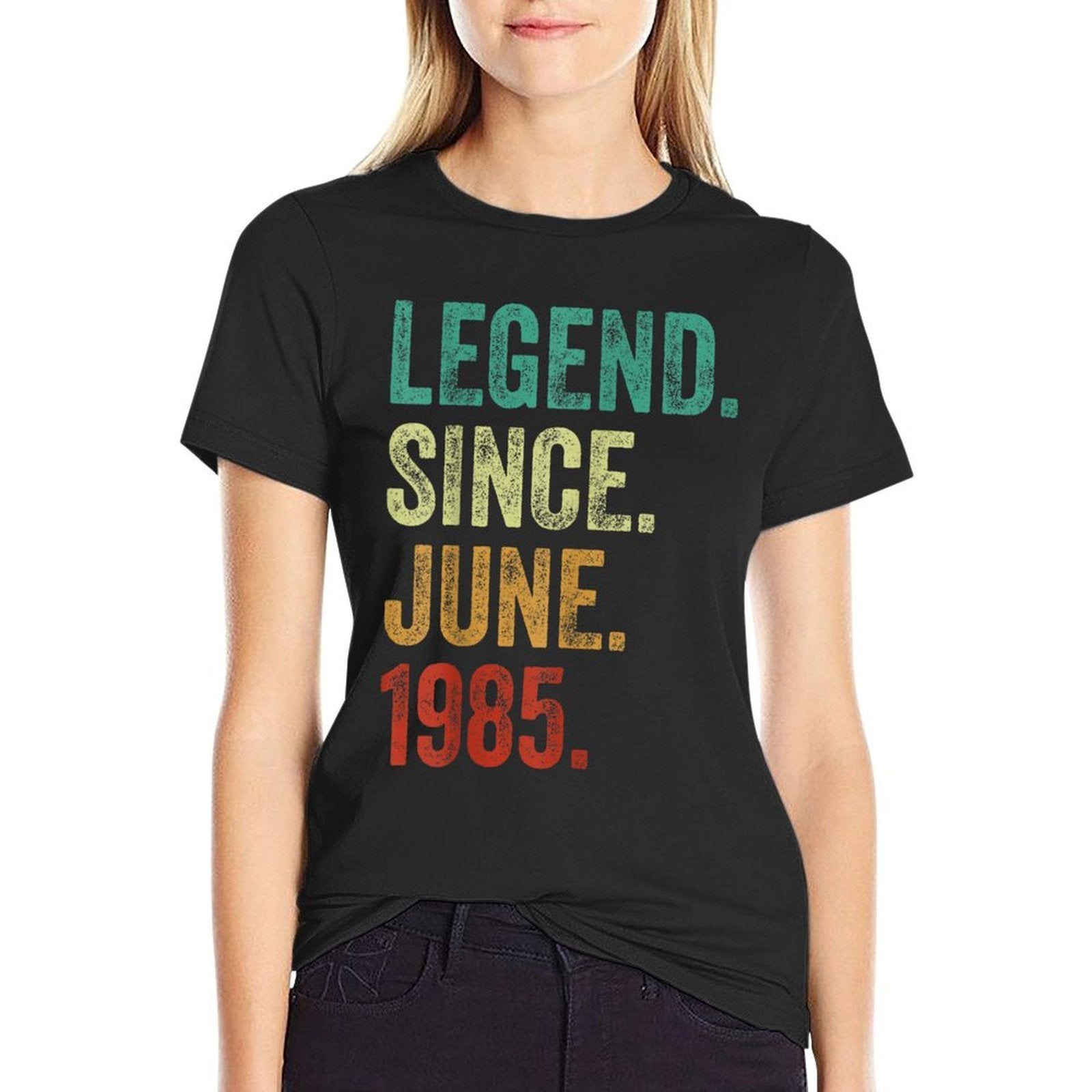 40 Years Old Legend Since June 1985 40th Birthday  Lightweight T-Shirt