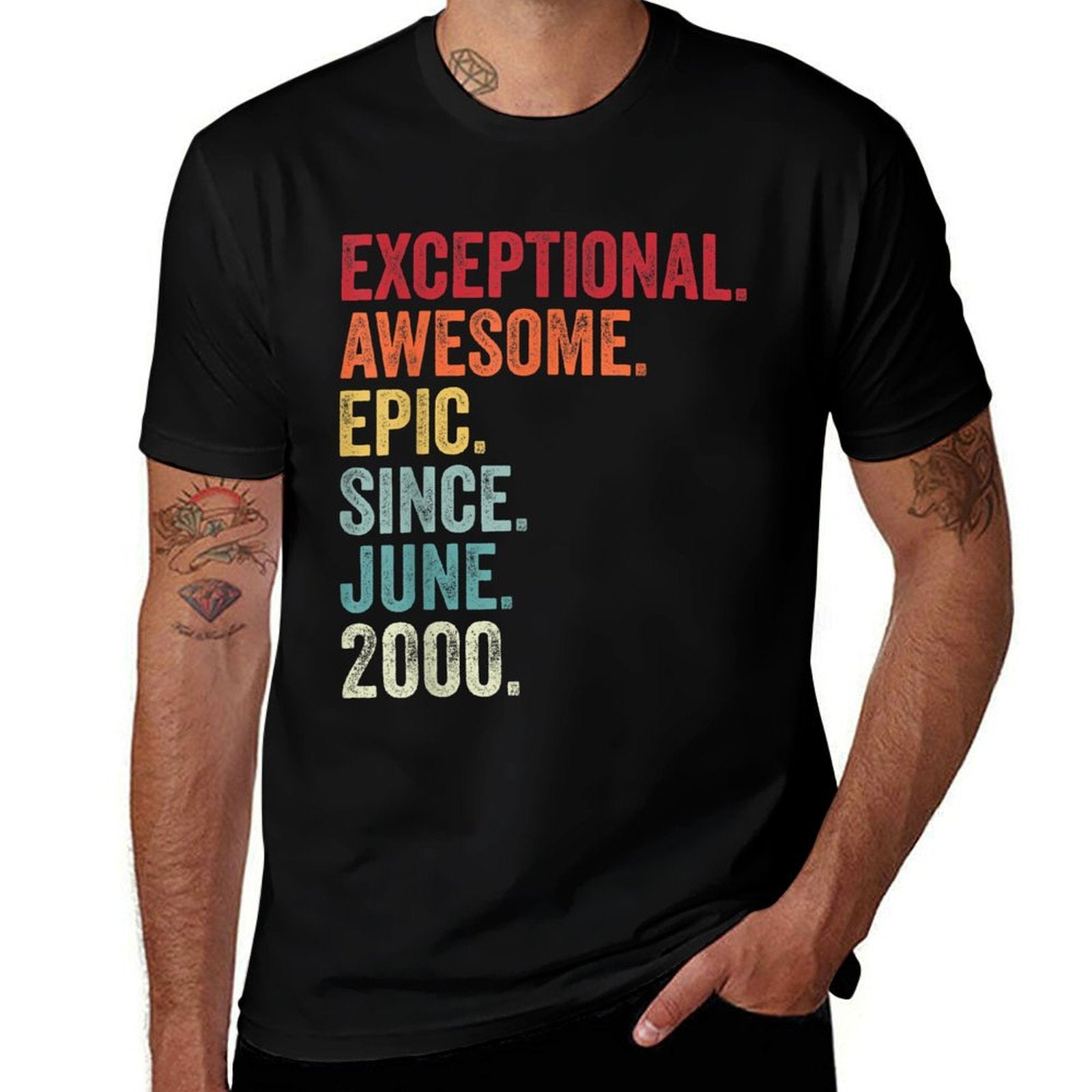 21 Year Old, Exceptional Awesome June 2000 21st Birthday  Slim-fit Cut T-Shirt