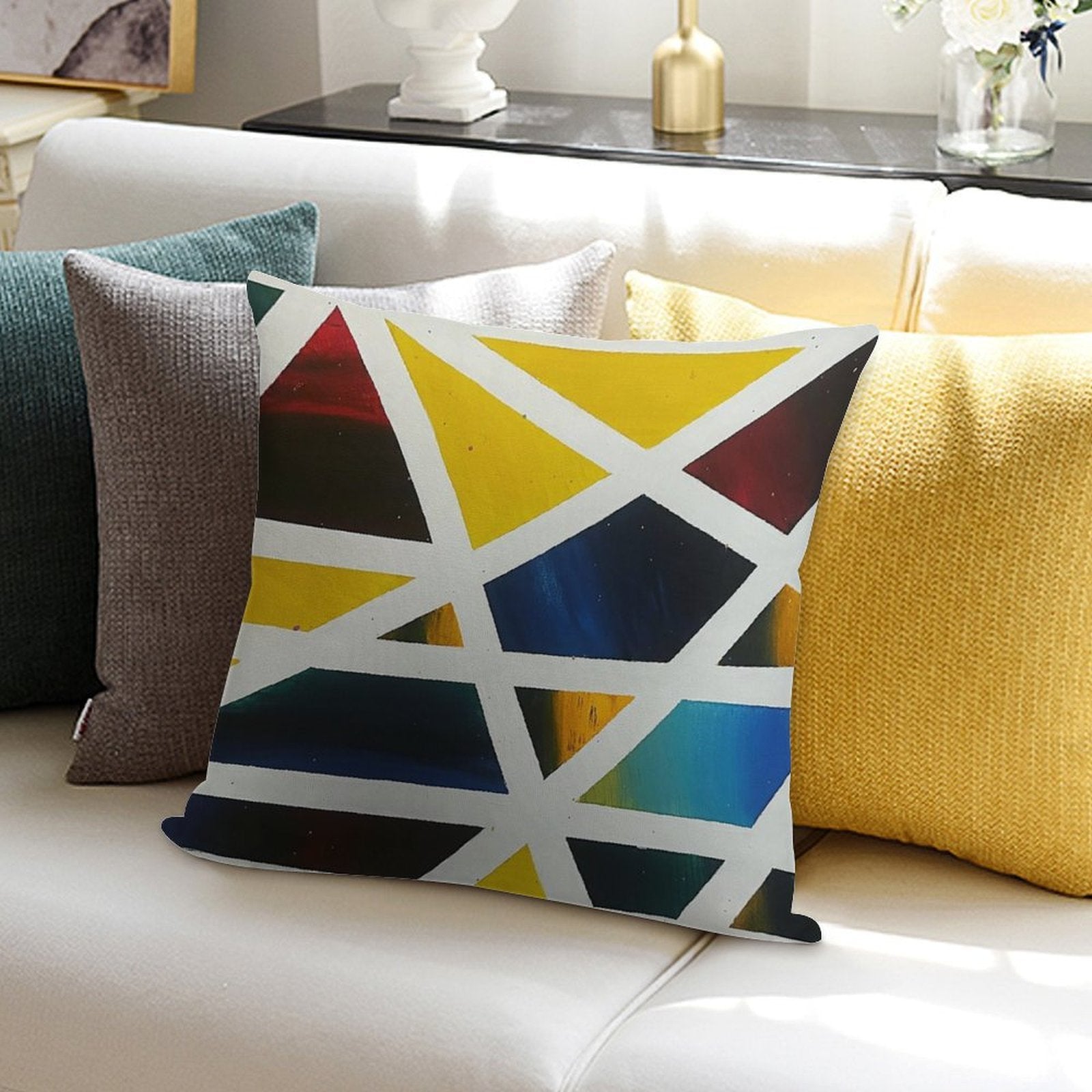 Abstract Soft Style Accent Throw Pillow