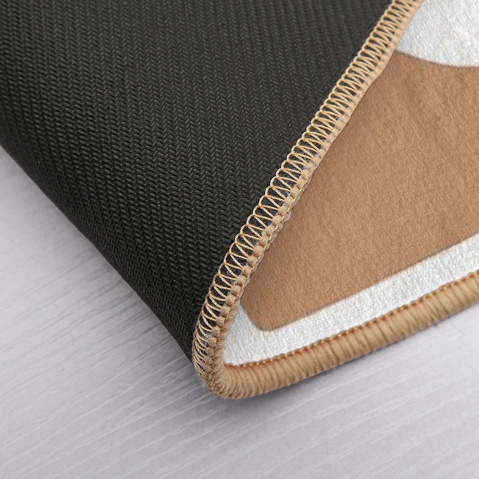 Boho Desert – Sandstorm & Sun in Earthy Tones  Fade-Resistant Bath Mat