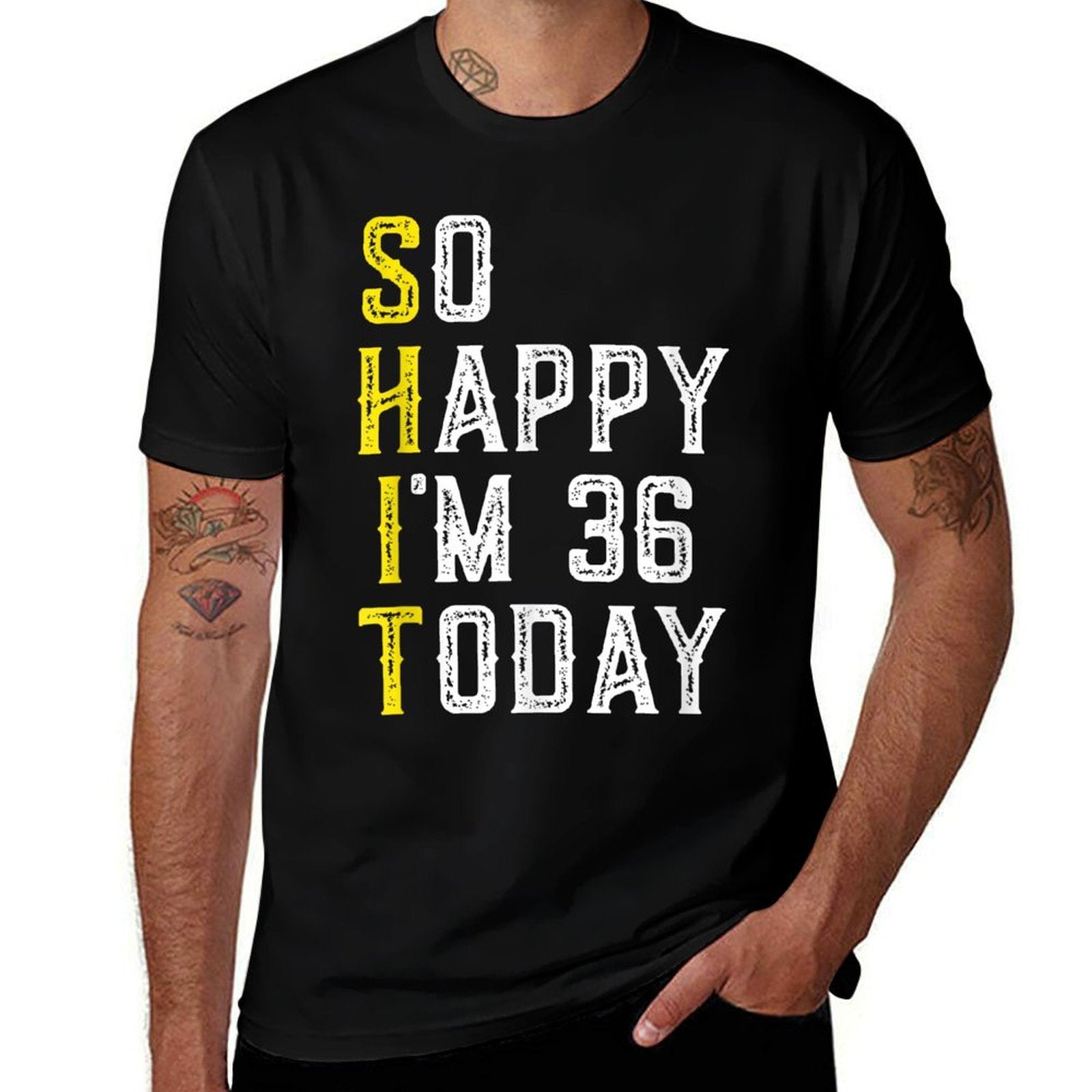 35 Year Old Sarcastic Funny 35th Birthday  Trendy Pattern T-Shirt